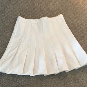 White Fox White Pleated Skirt